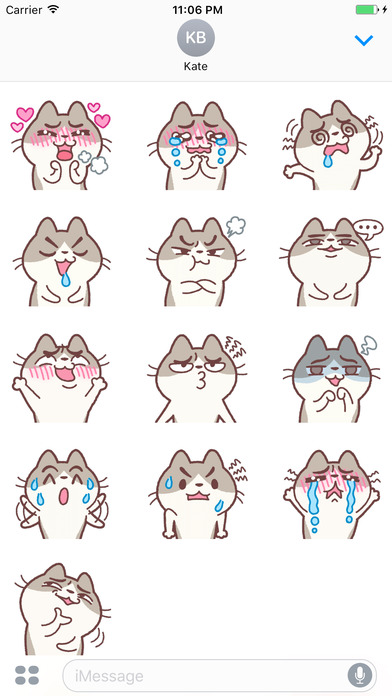 Misa The Funny Kitten Stickers screenshot 3