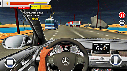 Traffic Snow Car Racing Pro Game screenshot 2
