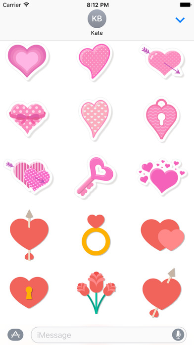 Heart Message Stickers screenshot 2