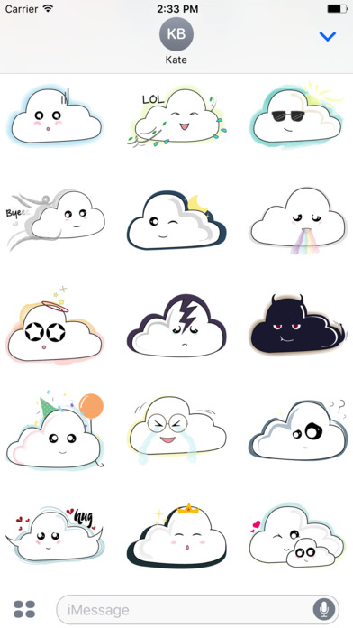 Cloudy Stickers screenshot 3