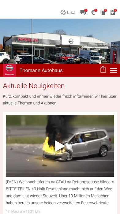 Thomann Autohaus screenshot 2