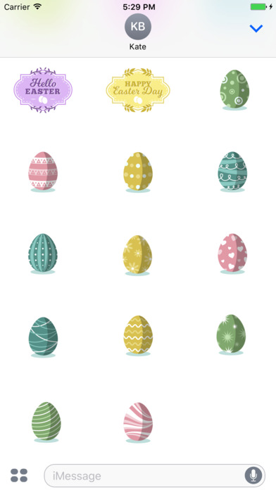 Easter Badge Pack for Messaging screenshot 4