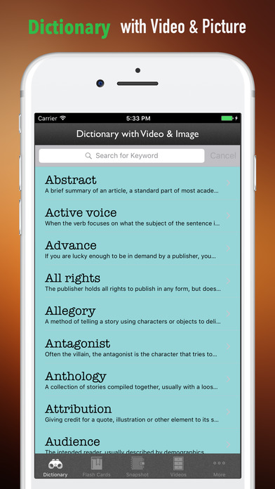 Writing Glossary-Study Guide and Terminology screenshot 4