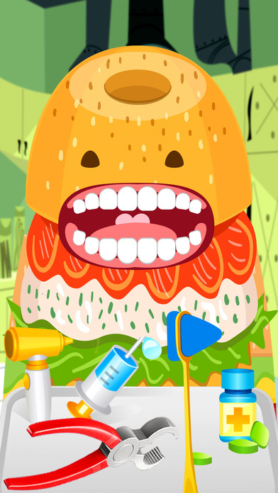 Dental Game - Check Teeth Burger Shop screenshot 2