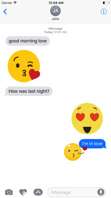 Animated SMILEy Emoji - Love Story screenshot 3