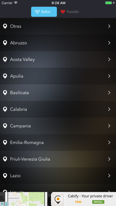 Radio italy - italian music stations AM & FM Live screenshot 2