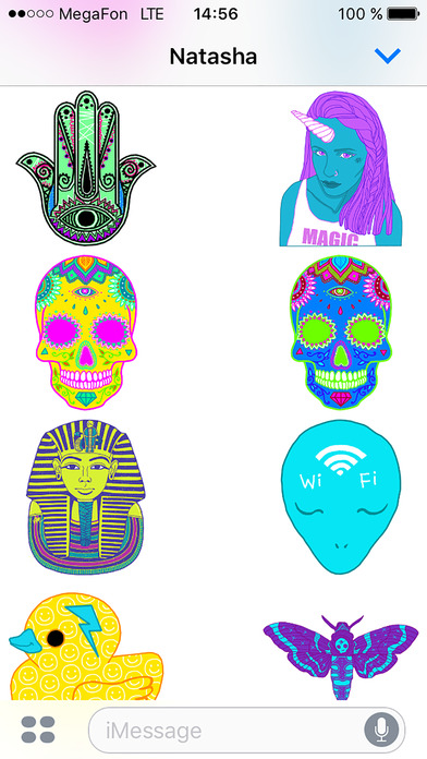 Psychedelic stickers screenshot 4
