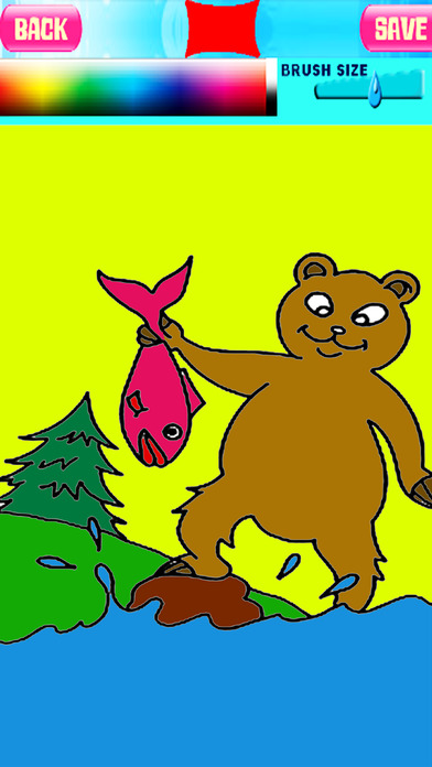 Drawing Bear Coloring Book For Kids Version screenshot 2