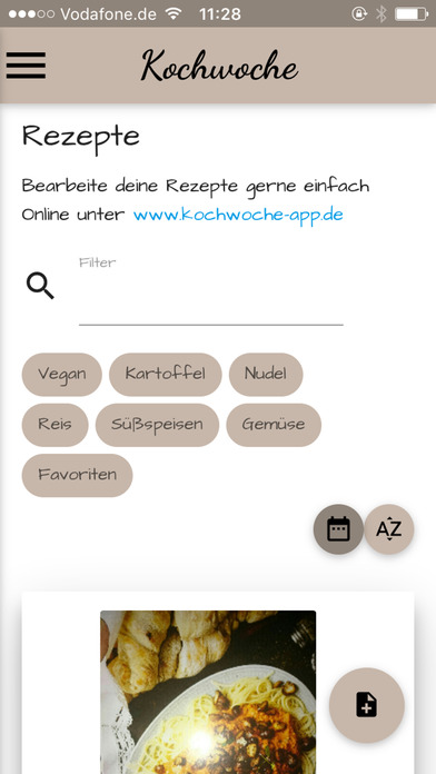Kochwoche screenshot 2