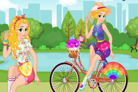 Bike Summer Outfit——Lovely Girls Makeup screenshot 3