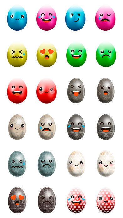 Eggmoji - Kawaii Easter Egg emoji Stickers screenshot 2