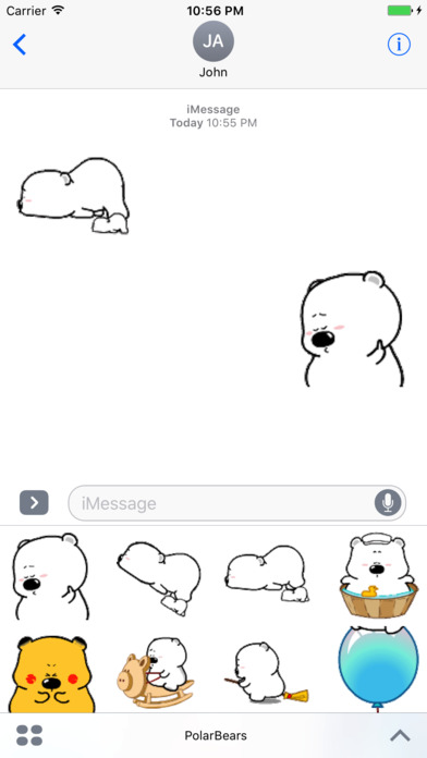 Polar Bears Animated Stickers screenshot 2