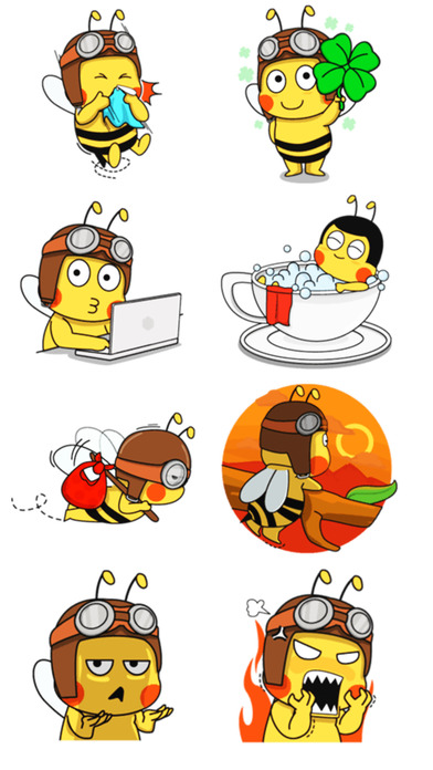 Best Bee Stickers screenshot 2