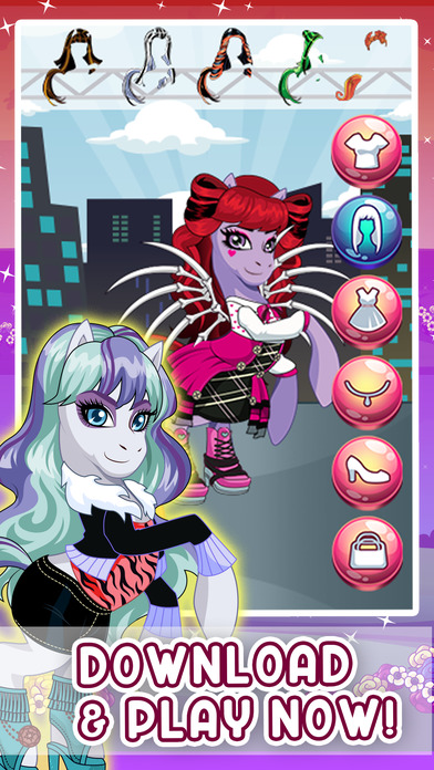 Pony Monster Dress Up Game - High Equestrian Girls screenshot 3