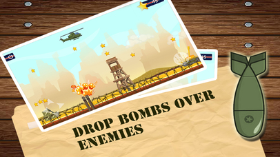 Bomb Drop flying helicopter action game screenshot 3