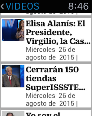 Captura de pantalla del iPhone 3