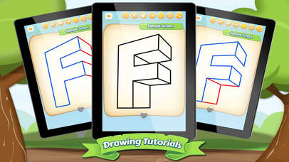 How to Draw 3-D Letters version screenshot 3
