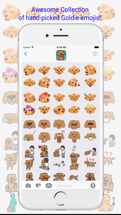 GoldieMoji - Golden Retriever Emojis Keyboard screenshot 3