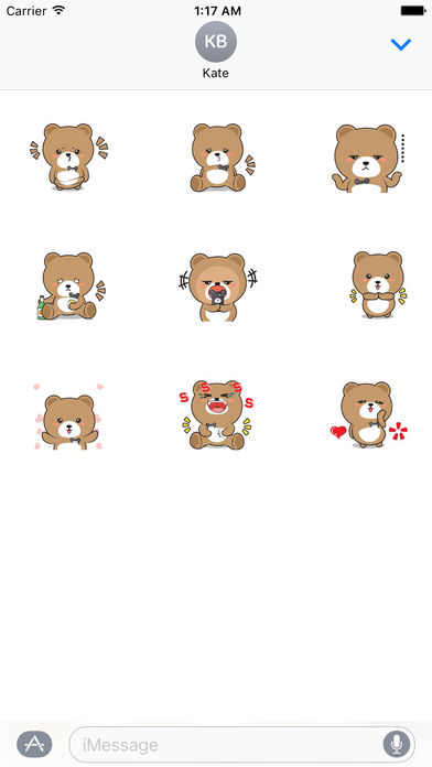 Animated Baby Bear - So Cute Sticker screenshot 2
