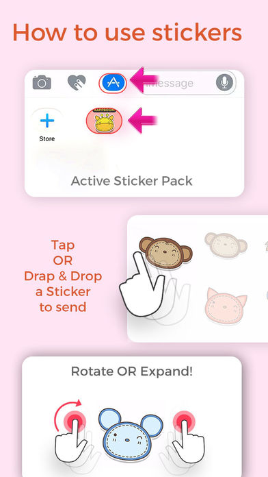 Cute Animal Emoji Stickers screenshot 3