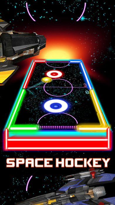 Glow Hockey HD - 2 Player Neon Light Air Hockey screenshot 2