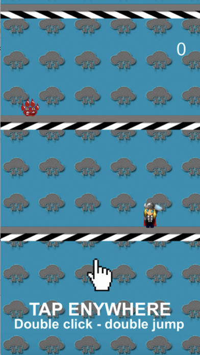 Jump for Thor vs  Paw Monster screenshot 2