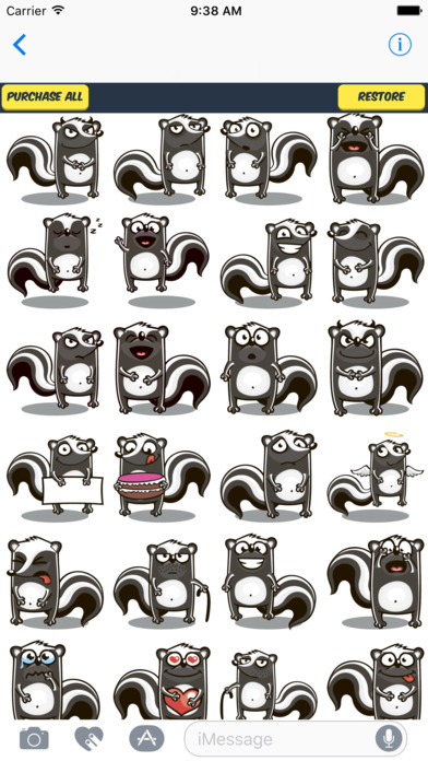 Skunk Stickers - Cute Skunk Stickers Pack screenshot 3
