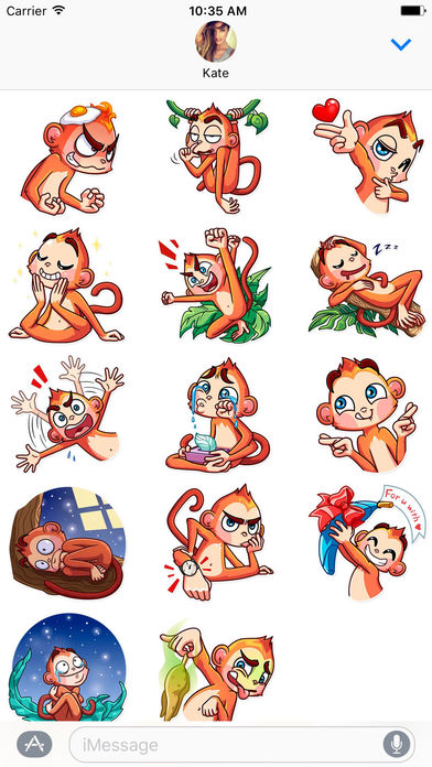 Nasty Ape - Monkey Sticker Pack screenshot 2