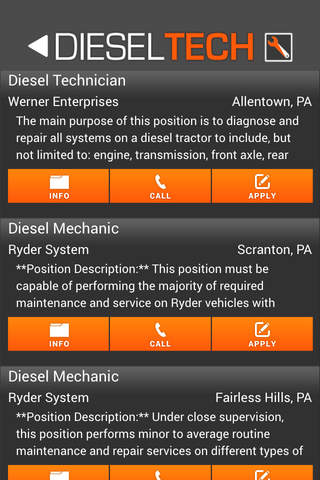 Diesel Tech Jobs screenshot 2