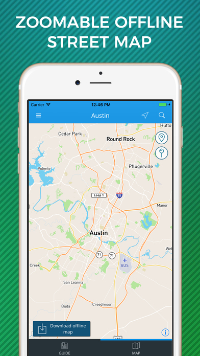 Austin Travel Guide with Offline Street Map screenshot 3