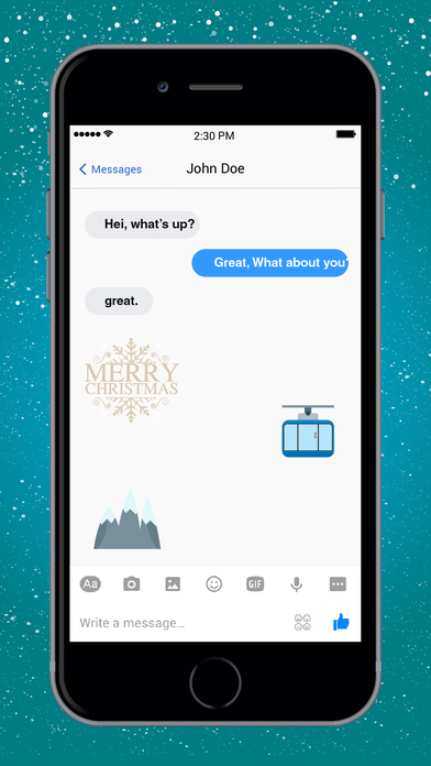 Holiday Emoji Plus screenshot 3