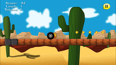 A Fast wheel in the desert:   Dodge obstacles screenshot 4