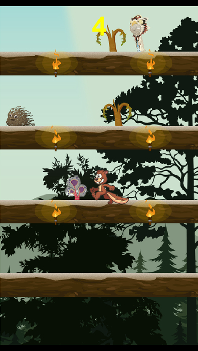 Squirrel Jump games : fun and jumping on the tree screenshot 2