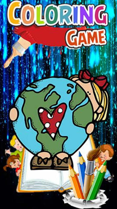 Earth Kids Coloring Best Version screenshot 3