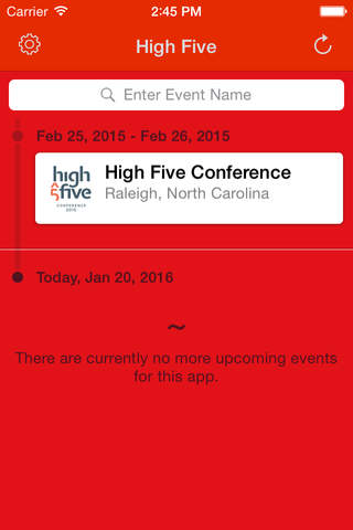 High Five Conference screenshot 2