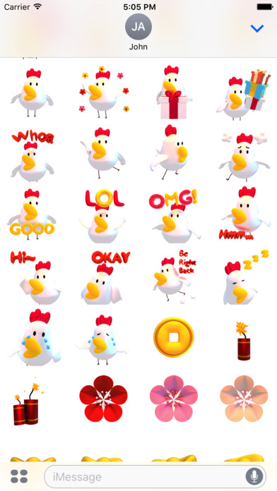 CNY Rooster Stickers screenshot 3