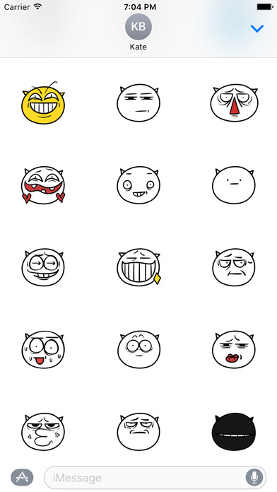Funny Demon Emoji for iMessage screenshot 2