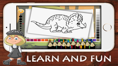 Dinosaur children coloring book : Best 24 pages screenshot 3