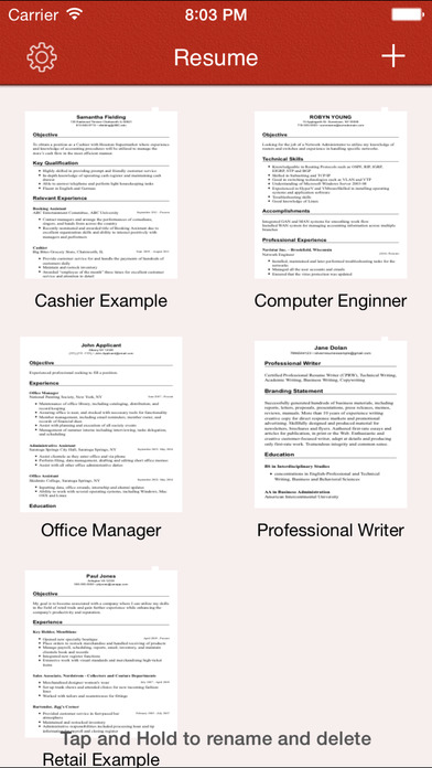 Resume Plus screenshot 4