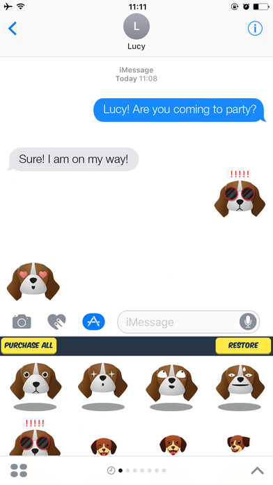 Beagle Stickers - 80+ Beagle Emojis screenshot 2