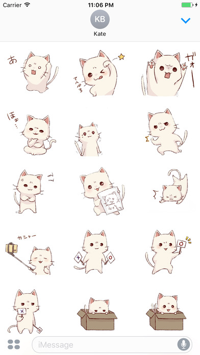 Kawaii Baby Cat Japanese Stickers Vol 2 screenshot 2