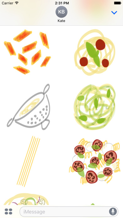 Pasta sticker - Italian food stickers for photos screenshot 3