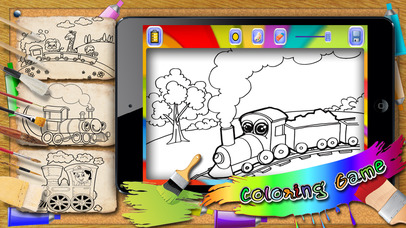 The Train Coloring Book for Little Kids screenshot 2