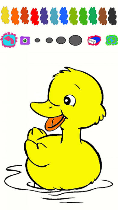 Book Colouring For Cartoon Duck Version screenshot 2