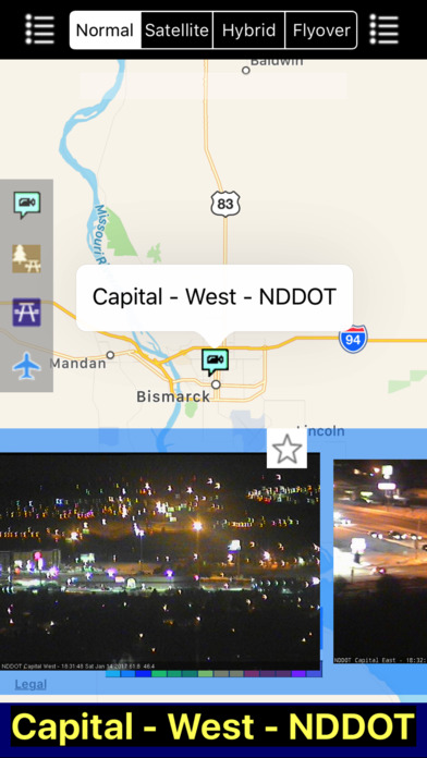 North Dakota NOAA Radar with Traffic Cameras screenshot 3