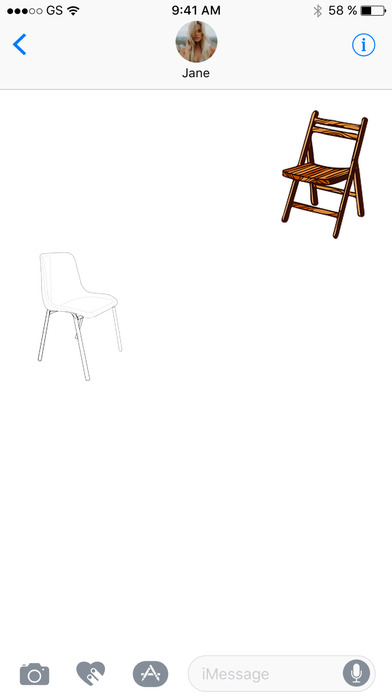 More Chairs One Sticker Pack screenshot 2