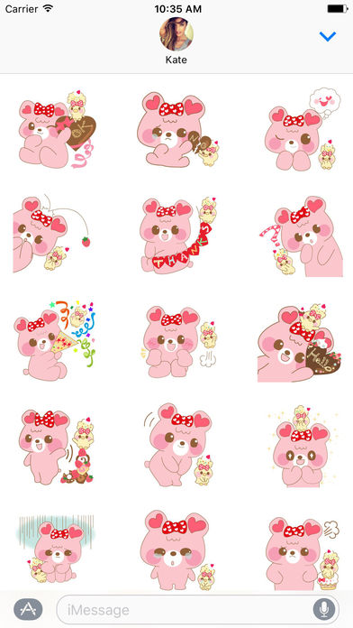 Ichigo and Muffin - Valentine's Day Stickers screenshot 2