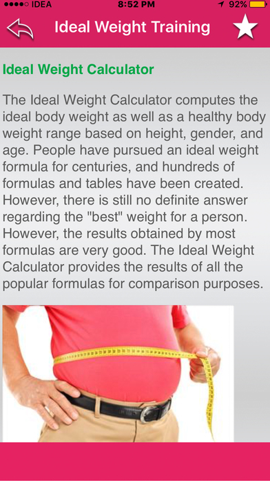 Ideal Weight Training screenshot 4