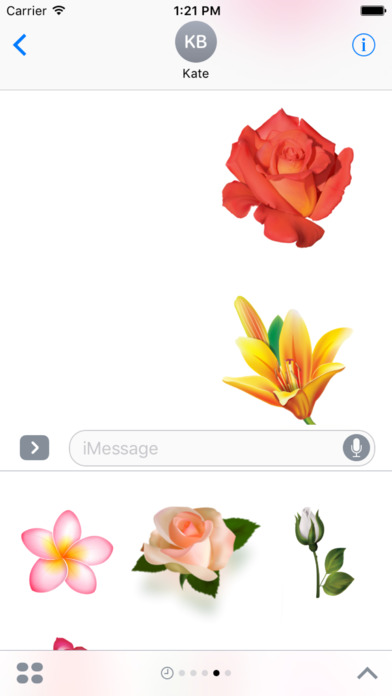 Flowers Stickers for iMessage screenshot 3
