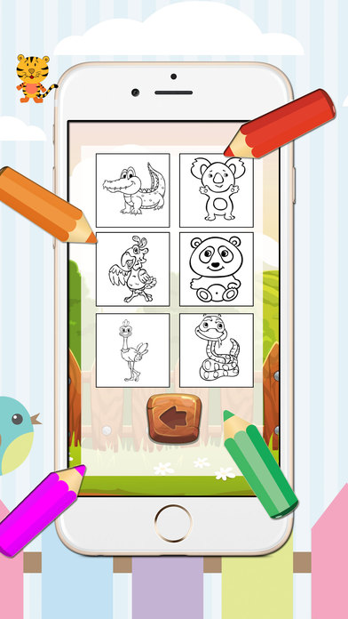 Kids Coloring Book monkey and frinds animal screenshot 2